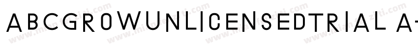 ABCGrowUnlicensedTrial A字体转换